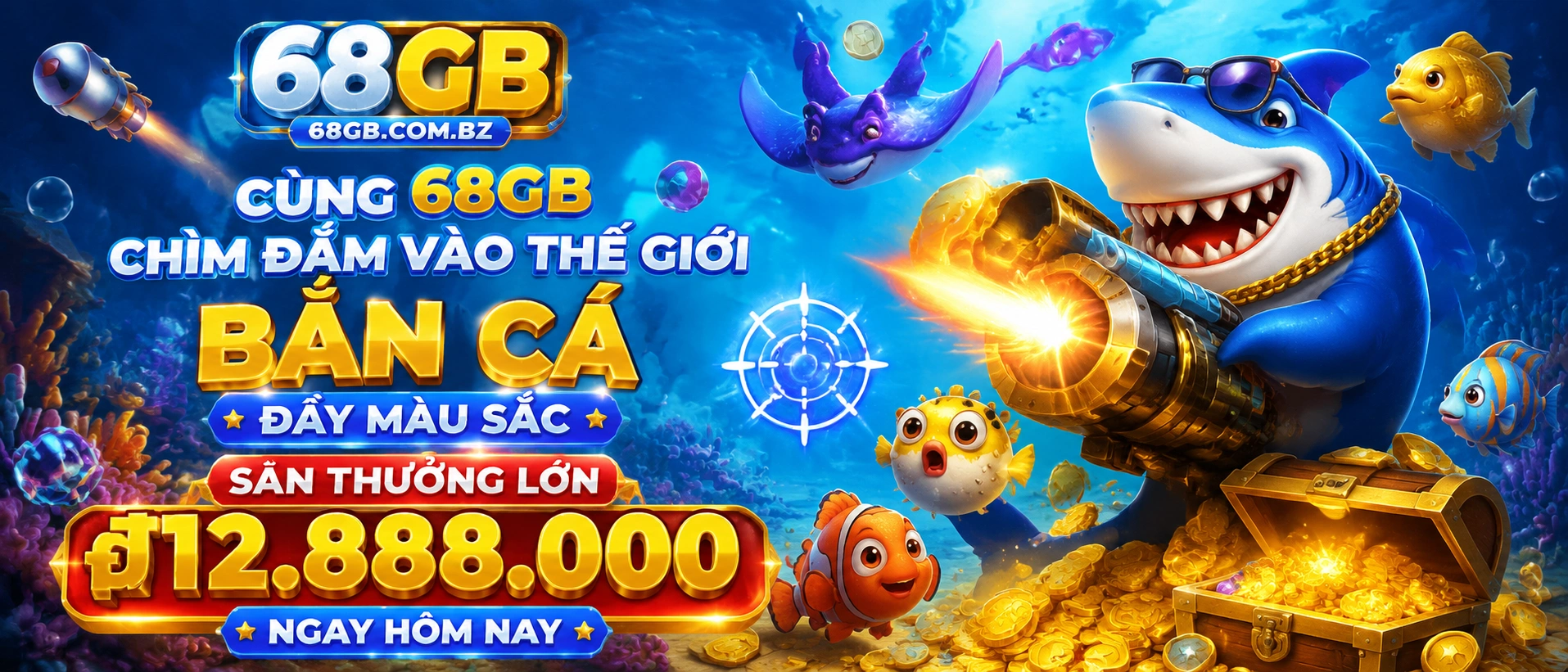 Bắn Cá 68gb giao diện danh mục game đại dương